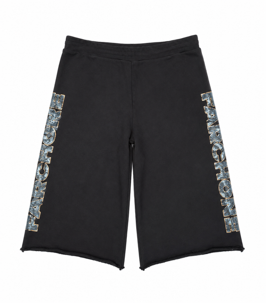 SHORT LONG FARCHONE — BLACK
